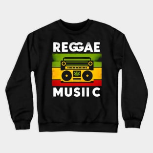 Reggae Music, Rasta Colors Crewneck Sweatshirt